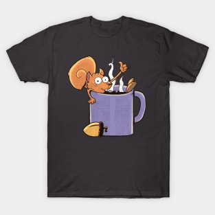 Squirrel drinks coffee T-Shirt